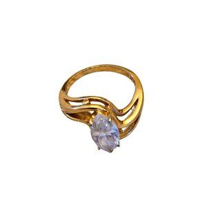 Vintage Marquise CZ Ring Bypass Design